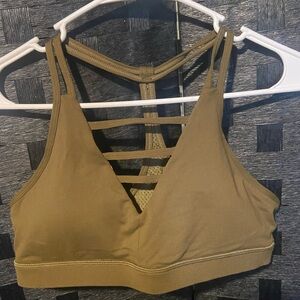 Olive grid bra ZYIA